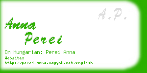 anna perei business card